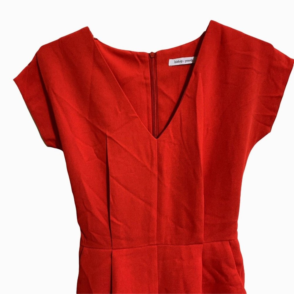 Bishop & Young Rachel Wide Leg Cropped Jumpsuit Red - Picture 4 of 8